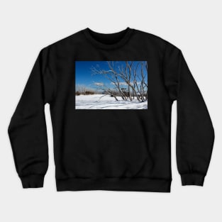 Snow on the mountainside 1 Crewneck Sweatshirt